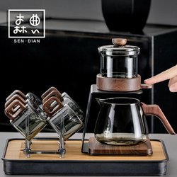 Tea Set with Integrated Tea Table, Fully Automatic Tea Brewing Pot for Home Use, 2026 New Model, High-End Complete Set, Lazy Tea Brewing Gadget
