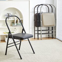 Yoga Chair Yoga  Iyengar Auxiliary Equipment Pilates Portable Pu Surface Professional Special Folding Yoga Stool