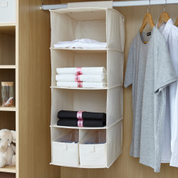 Large Wardrobe Hanging Storage Bag Fabric Dormitory Storage Organizer Wardrobe Companion Foldable and Washable