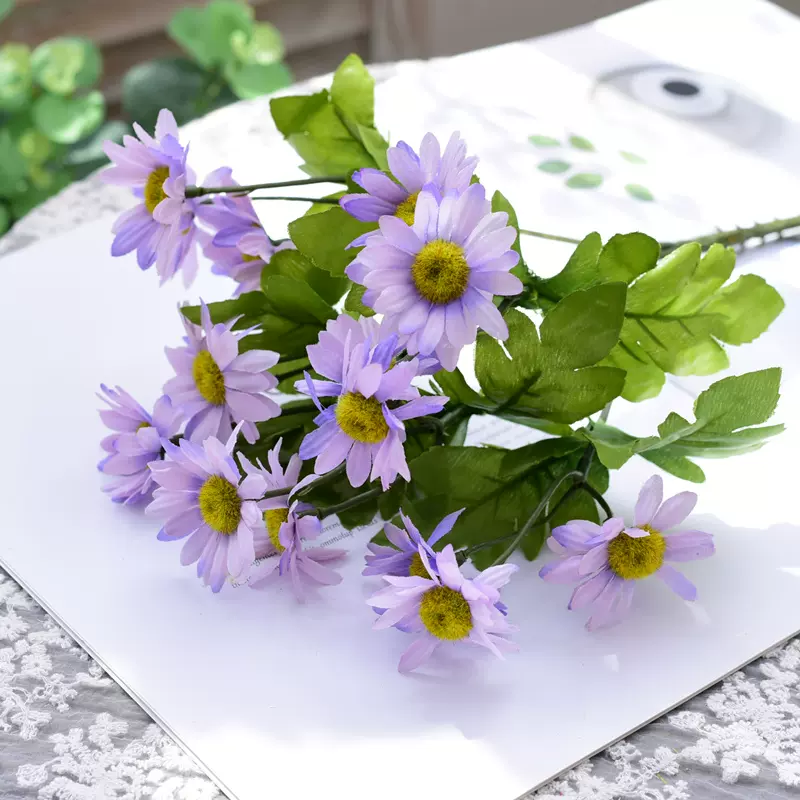 仿真雏菊夏菊假花绢花创意家居装饰花艺摆件客厅餐桌插花摆