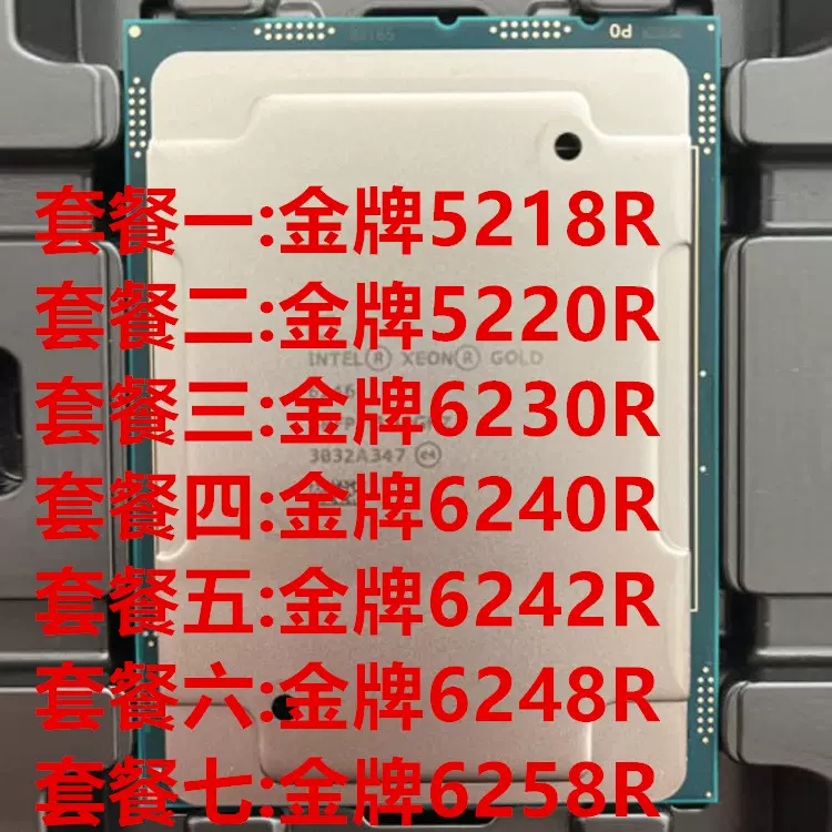 INTEL/英特尔XEON platinum铂金8269CY 正显CPU 26核2.5G 3647针