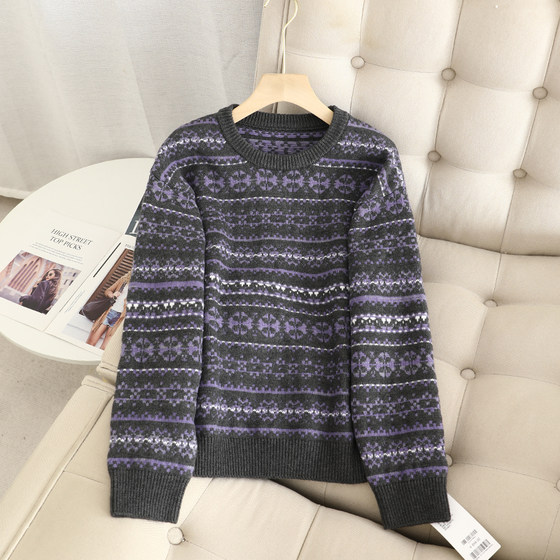 
Lemon style! Gentle wind, soft and waxy Fair Isle jacquard sweater jacket for women 2025 spring, unique and unique knitted sweater