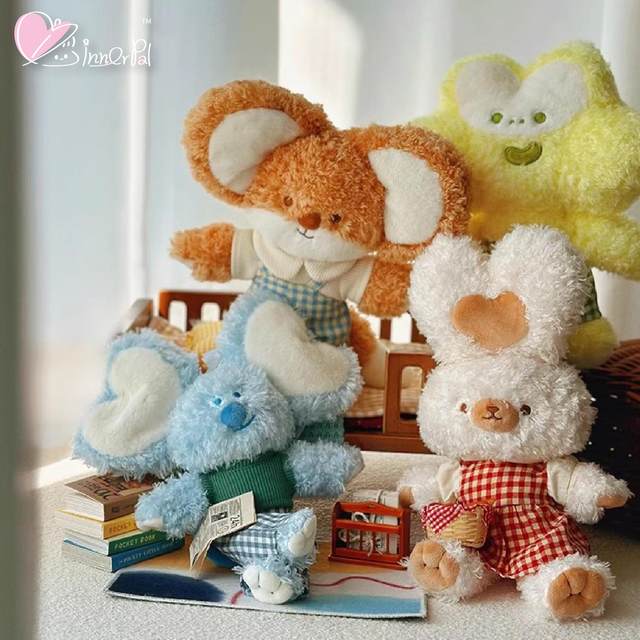 Funny innerpal plush bunny doll comforts the doll cute fox birthday gift for girlfriend doll
