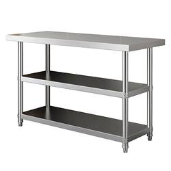 Disassembled Stainless Steel Workbench for Restaurant Kitchen Cooking and Stir-Frying Stove, Chopping Board, Cutting Table, Three-Layer Storage Rack