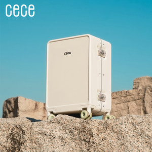
cece2026 new aluminum frame suitcase 20-inch portable boarding case female student trolley case male travel password box