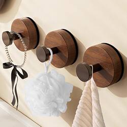 Japanese Suction Cup Door Hook, No-Drill, Strong Load-Bearing, Entryway Door Hook for Keys, Bathroom Towel Hook, Adhesive Hook