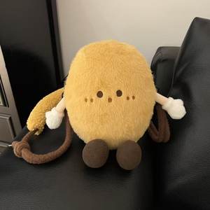 
Cute furry potato crossbody bag, coin purse, lipstick storage bag, shoulder crossbody bag, creative mobile phone bag