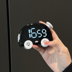 Car Mechanical Clock Timer Kitchen Timer Magnetic Alarm Clock Self-Discipline Reminder Tool