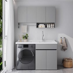 Honeycomb aluminum balcony integrated basin laundry sink