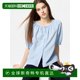Can be returned within 1 hour Korean direct mail uniqlo shirt linen short sleeve authentic fashion versatile comfortable simple
