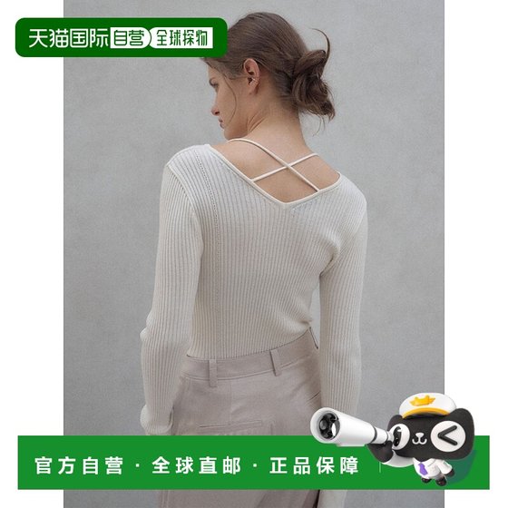 Korean direct mail LOEUVRE 箱 related accessories Cross strap Knit top sk3AP32
