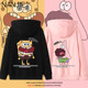 roora couple outfit coat SpongeBob SquarePants hooded sweatshirt women ins trendy large size loose street bestie outfit pullover