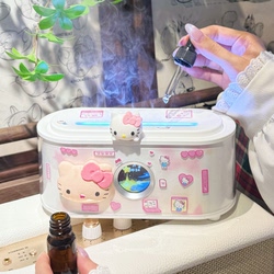 Kt Cat Movie Aromatherapy Humidifier White Noise Bluetooth Speaker Flame Aromatherapy Machine Birthday Valentine's Day Gift