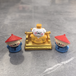 I Am Naming You a Dog Official! Cute Emperor Puppy Dragon Chair Car Desktop Workstation Healing Decorative Small Ornament