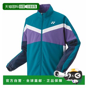 
Japan direct mail YONEX spliced logo printed stand collar zipper long-sleeved jacket for men and women