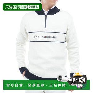 
Japan direct mail TOMMY HILFIGER GOLF men's golf front logo half-zip stand-up collar sweater T