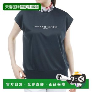日本直邮TOMMY HILFIGER GOLF 女士半袖logo法式袖高尔夫针织衫 p