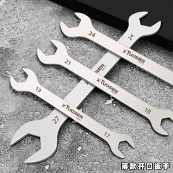 Open-End Wrench Tool Double-Ended Ultra-Thin 5.5-27 Gauge 8-10 Cross-Head 1 Thin Type 14-17 Fixed-End Thin Piece