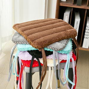 
Chair cushion winter plush thickened cushion plastic stool dining chair cushion non-slip square stool cushion student butt cushion