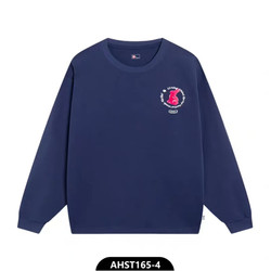 China Li-Ning Unisex Long-Sleeved Cultural Shirt, Loose Casual Sports Round-Neck Top Ahst165-499