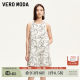 Vero Moda Outlet Dress 2025 Summer New Shopping Mall Same Round Neck Print Sleeveless Short Skirt Loose