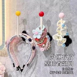 Bathroom Hair Tie Storage Wall Hanging Head Rope Hair Hoop Hook Hair Accessories Hook Sticky Hook Wall Hanging Rack