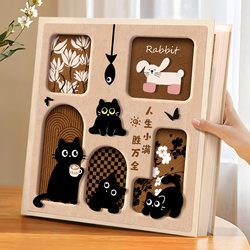 6inch Large Capacity Insertable Photo Album for Families, Commemorative Album for Couples and Baby Photos, 5-Inch 78-Slot Mixed Storage Photo Collection