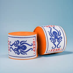 Deep Fear Boxing Hand Wraps, Muay Thai Hand Wraps, Hand Straps, Sanda Training Bandages, Elastic 3.5m