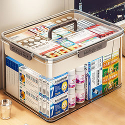 Japanese Household Medicine Box, Family-Sized Medicine Storage Box, Multi-Layer Large-Capacity Medicine Storage Box, Children's Small Medicine Box