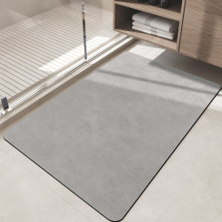 Diatom Mud Floor Mat, Solid Color, Absorbent Mat for Bathroom Entrance, Toilet Carpet, Quick-Drying Non-Slip Mat for Shower Room