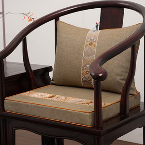 
Mahogany chair cushion high-density sponge cushion Chinese dining chair tea chair ring chair cushion custom solid wood furniture sofa cushion