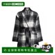 
Splendid Vanessa Plaid Woolen Jacket Women's Shawl Lapel Jacket