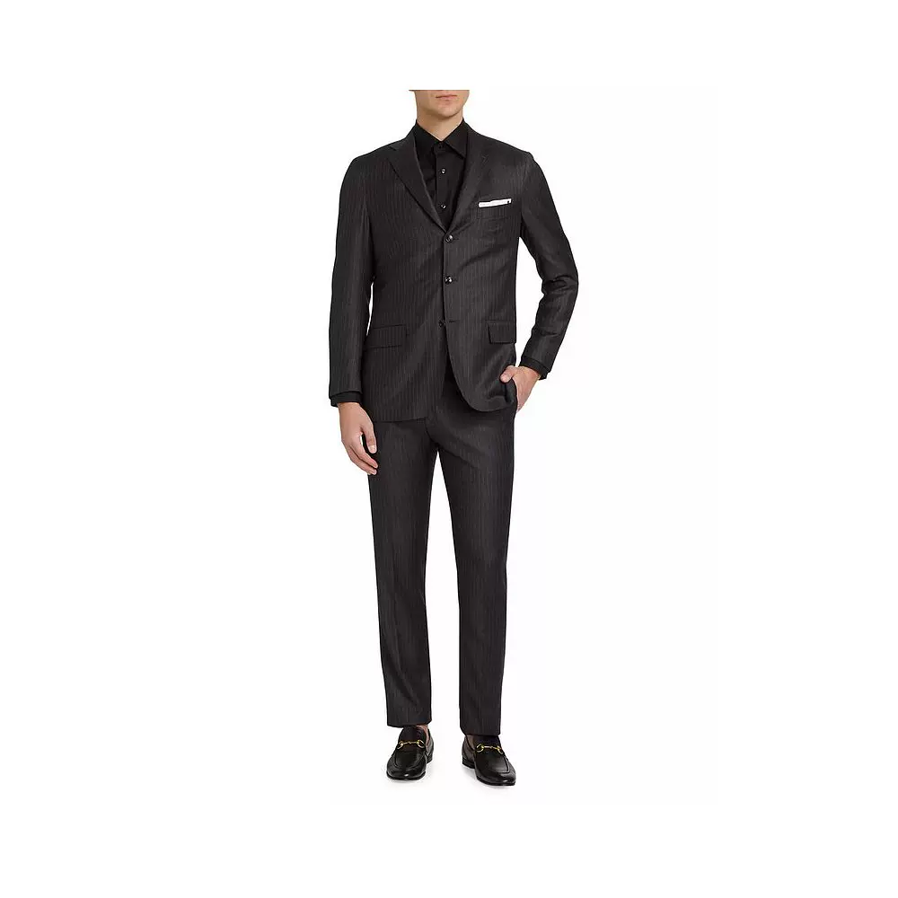 kiton 男士 休闲西装羊毛套装