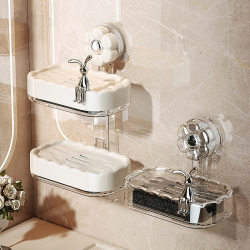Xuantao new suction cup soap dish wall-mounted without punching