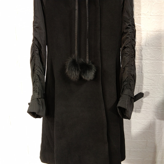 Woolen Tie-Up Open Front Long Coat main image 0