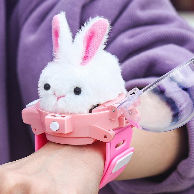 Little Rabbit Watch Children's Toys Remote Plush Plush Little White Rabbit Baby Girl 3 -year -old 2 Kindergarten 5 Girl Boys 6
