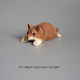 When I’m bored, I pose with a lying Akita dog! Handmade wood carving ornaments, birthday gifts for couples and friends