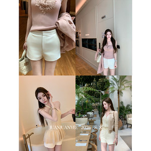 
juanjuanyee [Life Shorts] versatile shorts, fashionable Korean casual shorts, niche slimming and slimming