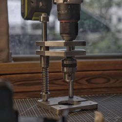 High-Precision Electric Drill Vertical Drilling Bracket Auxiliary Aluminum Profile DIY Woodworking Vertical Drilling Stand Bench Drill Bracket