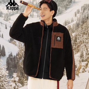 Kappa lambskin new couple spring and autumn sports long sleeved contrasting casual jacket jacket