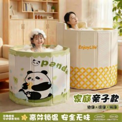 Foldable Bath Tub for Adults, Thickened Children's Bath Tub, Adult Household Bath Tub, Sitz Bath Basin, Baby Swimming Tub