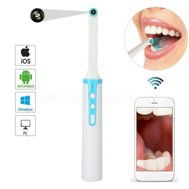 WiFi Wireless Dental Camera Endoscope 1080P HD 8 LED Lights