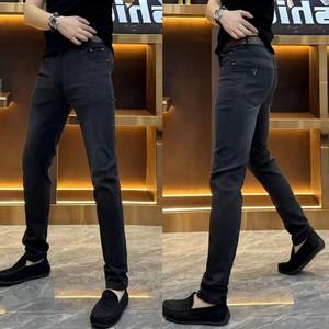 
2025 new autumn and winter men's boutique jeans, trendy, simple, high-quality, casual, temperament, men's versatile trousers