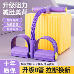 Multifunctional Foot Pedal Exerciser, Fitness Tool for Slimming the Belly, Sit-Up Assist Device, Home-Use Small Flying Bird Stretching Rope