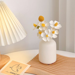 ins Cream-Colored Air-Dried Flower Bouquet Ornaments for Living Room, Bedroom, Entrance Hall, Bedside, Tabletop Decoration, Vase, Photography Props