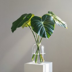 High-End Artificial Monstera Plant, Fake Greenery, Flower Arrangement Decoration for Indoor Living Room and Hotel Decoration