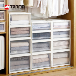 Japan Tenma Tianma drawer-type storage box wardrobe organizer plastic storage box clothing storage storage cabinet
