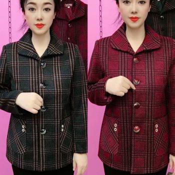 New plaid ladder jacket trendy in autumn