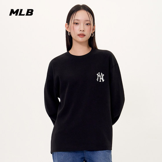 
MLB official men's and women's same style couple fashionable and versatile street style long-sleeved T-shirt spring and summer TSB21