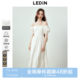 Lecheng Korean simple suspender dress summer new lace flowing big skirt hem small white skirt